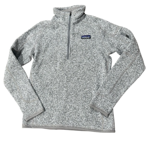 Patagonia Better Sweater 1/4 Zip Pullover Gray Fleece Women’s Small - Picture 2 of 7